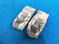 【米軍放出品】未使用 マガジンポーチ 2個セット マグポーチ ウエストポーチ サバゲー ミリタリー 迷彩 カモフラ 小物入れ (コン)☆bj14tkのサムネイル