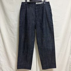 ドルチェ&ガッバーナ 千鳥柄 ワンタック デニムスラックスパンツ 44 