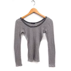 デュラスアンビエント DURAS ambient ボーダー カットソー Tシャツ 長袖 ボートネック コットン 綿 F グレー 灰 /FT37のサムネイル