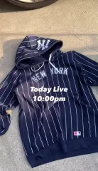 MLB フードTシャツ ストライプ ワイイズ Girl ポップ Girl ayadz ファウニング キュー ヴィンテージ Shop502のサムネイル