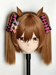 ウマ娘 プリティーダービー kigurumi ヘッド 高品質 3D プリント 1 対 1 再現 画像オーダーメイド可のサムネイル