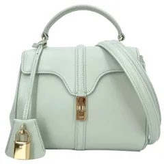 【中古】 CELINE セリーヌ ミニ 16（セーズ） ライトグリーン ミントカラー 197983BEY 2way サテンドカーフスキン ハンドバッグ ショルダーバッグ 26006333 MKのサムネイル
