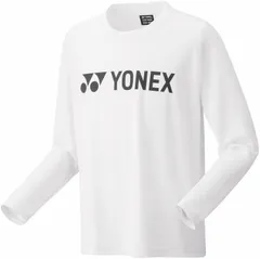 ヨネックス YONEX テニス ユニロングスリーブTシャツ シャツ ウェア トップス 吸汗 速乾 静電 部活 クラブ 練習 練習試合 自主練 トレーニング 16802 011 ホワイトのサムネイル