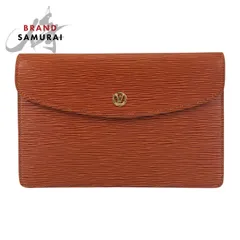 LOUIS VUITTON ルイヴィトン エピ モンテーニュ 27 ブラウン ゴールド金具 レザー M52653 クラッチバッグ セカンドバッグ メンズ 600140 【中古】 LOUIS VUITTON ルイヴィトン エピ モンテーニュ 27 ブラウン ゴールド
