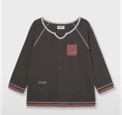 アイイーワイ LAYERED SLEEVE TEE CHARCOALのサムネイル