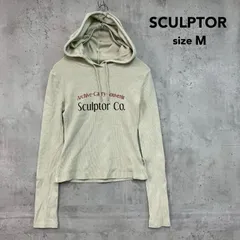 SCULPTOR スカルプター M Archive Pigment Hoodie Tee アーカイブ ピグメント フーディー Tシャツ 長袖 パーカー フード トップス カットソー リブ スウェット Y2K 韓国 SC24A229IVM モスグリーン ★ ■◇のサムネイル