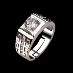 【A156】リング　メンズ　レディース　指輪　アクセサリー　ファッション　お洒落　シルバー　シンプル　アクサセリー　20号