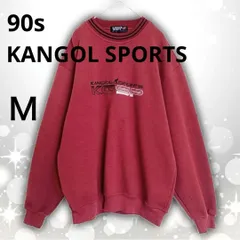 90s　OLD KANGOL SPORTS　カンゴール　トレーナー　スウェット　ボルドー　Ｍのサムネイル
