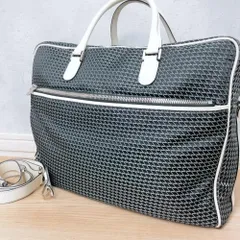 定価35万 ヴァレクストラ K-VAL ビジネスバッグ 黒 2way ブリーフケース ショルダーバッグ ハンドバッグ ケーヴァル Valextra メンズ A4 PC収納 ジャガード 本革 レザー 通勤 出張 カバン 鞄 高級 ハイブランド イタリア製のサムネイル