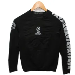 アソス assos サイクルジャージ サイクルウェア カットソー 長袖 ロゴプリント ラグラン 0 黒 ブラック 白 ホワイト ■IBO91のサムネイル
