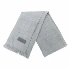 カルバンクライン CALVIN KLEIN 美品 ストール マフラー フリンジ グレーのサムネイル