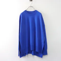 美品 ジャーナルスタンダードレリューム JOURNAL STANDARD relume BiellaYarnワイドクルーネックプルオーバー F＼ブルー【2400015047348】のサムネイル