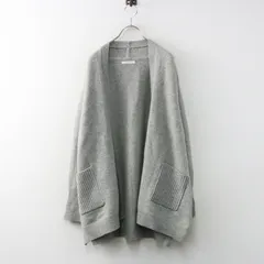 美品 ヤラ YARRA ウールカシミヤ混ニットカーディガン F＼グレー 羽織り【2400015047355】のサムネイル