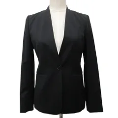 ユナイテッドアローズ UNITED ARROWS パウドレ ノーラペル ジャケット テーラードジャケット シングル 1B 38 黒 ブラック 1522-268-5248のサムネイル
