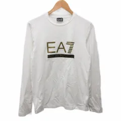 エンポリオアルマーニ EMPORIO ARMANI Tシャツ カットソー 長袖 ロゴプリント 白 ホワイト S ■IBO96のサムネイル