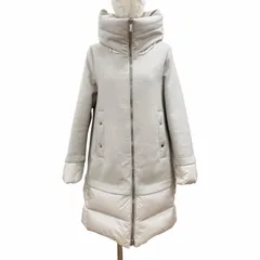 美品◇MOORER ムーレー SUNRISE LER ウール カシミヤ ダブルジップ ダウンコート グレージュ 38 伊製 レディース ガーメント・ハンガー付のサムネイル
