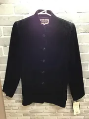 【B3-57】◇REGENCE レジャンス　サイズ38(9号) ジャケット(ストライプ柄) ブラックのサムネイル