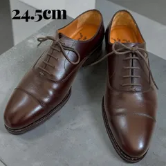 【ジャランスリワヤ】ストレートチップ　ビジネスシューズ　24.5  ブラウン　内羽根　グッドイヤー　グリーンレーベルリラクシング別注のサムネイル