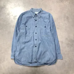 GQ6025◇HAVERSACK Equipment : シャンブレーワークシャツ◇1◇ブルー系 ハバーサックイクイップメントのサムネイル