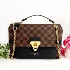 極美品✨ルイヴィトン ダミエ ヴァヴァン PM チェーン ショルダーバッグ ゴールド金具 エベヌ × ノワール ブラウン ブラック 黒 N40108のサムネイル