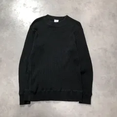 GQ6026◇ JEMORGAN LONG JOHNS : 長袖 ワッフルTシャツ◇XL◇黒 サーマル ロンTのサムネイル