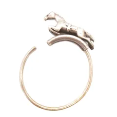 エルメス HERMES ヴィンテージ キーリング ホース 馬 シルバーカラー 小物 ☆AA★のサムネイル
