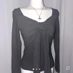 エイブリー リー リボン グレー 長袖 Tシャツのサムネイル