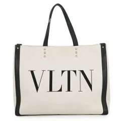ヴァレンティノ・ガラヴァーニ トートバッグ VLTNロゴ ロックスタッズ キャンバス/レザー TW2B0D21FWB VALENTINO 黒のサムネイル