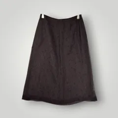マーガレットハウエル　MARGARET HOWELL　シルク100％　スカート　膝丈　花柄　総柄　軽量のサムネイル