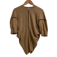 美品 PLAN C プランシー コットンカシミヤドレープニット カットソー MGCMF10J00FW035 サイズ38 ブラウン レディース 古着 中古 USEDのサムネイル