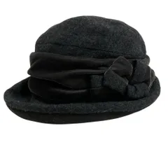 美品 LANVIN COLLECTION ランバンコレクション コサージュ ハット グレー レディース 古着 中古 USEDのサムネイル