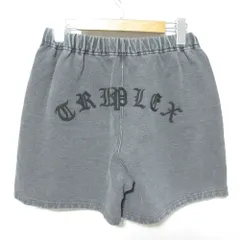美品 GOD SELECTION XXX ゴッドセレクショントリプルエックス USED加工 スウェット ショートパンツ サイズS グレー メンズ 古着 中古 USEDのサムネイル