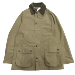 未使用 Barbour バブアー WARWICK ワーウィック コート ジャケット ナイロン ノンオイル NEW BEDALE ニュービデイル 34 ベージュ レディース 古着 中古 USEDのサムネイル