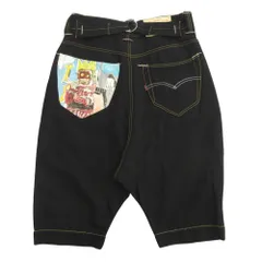 新品同様 JUNYA WATANABE MAN ジュンヤワタナベマン × Levi's リーバイス 23ss バスキア サルエルクロップドパンツ ギャルソン L ブラック メンズ 古着 中古 USEDのサムネイル