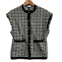 ballsey ニットコンビツイード フレンチスリーブジレ - メルカリ