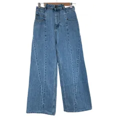 美品 23SS Maison Margiela1 メゾンマルジェラ カットアウトウエストバンド デニムパンツ ジーンズ サイズ36 インディゴブルー レディース 古着 中古 USEDのサムネイル
