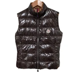 美品 MONCLER モンクレール GHANY ダウンベスト サイズ1 ブラウン レディース 古着 中古 USEDのサムネイル