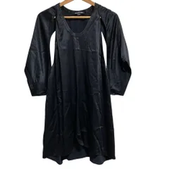 美品 Alexander Wang アレキサンダーワン オープンショルダー サテンカットソー サイズ2 ブラック レディース 古着 中古 USEDのサムネイル