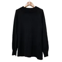 美品 BLUE LABEL CRESTBRIDGE ブルーレーベルクレストブリッジ チェック切替 ハイネックニット セーター 38 ブラック レディース 古着 中古 USEDのサムネイル