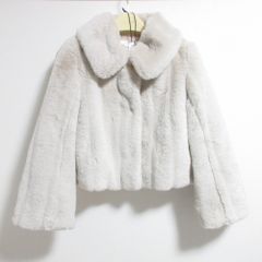 欠陥あり Winter Love Faux Fur Long Coat - メルカリ