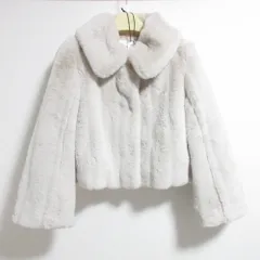新品同様 Her lip to ハーリップトゥ Winter Love Faux Fur Coat フェイクファーコート 1243307072 Mサイズ クリーム レディース 古着 中古 USEDのサムネイル
