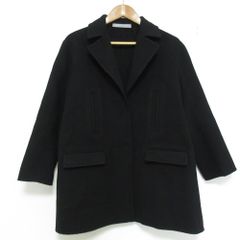 セオリーリュクス】21AWカシミア混リバー仕立て ノーカラー マフラー付 