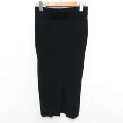 美品 24AW MUSE ミューズ ドゥーズィエムクラス DINER RIB タイトスカート 24060500416030 サイズ36 ブラック レディース 古着 中古 USEDのサムネイル