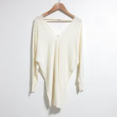 美品 ARTS&SCIENCE アーツアンドサイエンス Vネック ドルマンスリーブ ニット サイズ1 ベージュ レディース 古着 中古 USEDのサムネイル