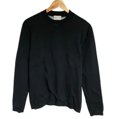 未使用 Settefili Cashmere セッテフィーリカシミア コットンカシミヤ ハイゲージ ニットセーター サイズ44 ブラック メンズ 古着 中古 USEDのサムネイル
