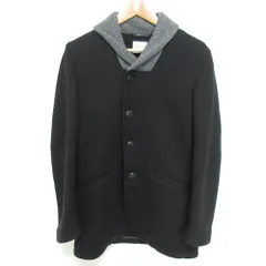 美品 ARMANI COLLEZIONI アルマーニコレツィオーニ ショールカラー ドンキーコート ジャケット サイズEU36 ブラック メンズ 古着 中古 USEDのサムネイル