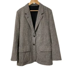 美品 MARGARET HOWELL マーガレットハウエル Lovat マルチチェック ウールテーラードジャケット サイズ3 グレー レディース 古着 中古 USEDのサムネイル