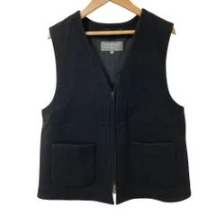 美品 24AW MARGARET HOWELL マーガレットハウエル SHETLAND MERINO WOOL ベスト 578-4225004 サイズ2 ブラック レディース 古着 中古 USEDのサムネイル