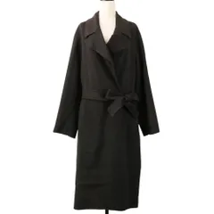 未使用 23AW iCB アイシービー カシミアブレンド ウールリバー ベルテッド トレンチコート 大きいサイズ48 ダークブラウン レディース 古着 中古 USEDのサムネイル