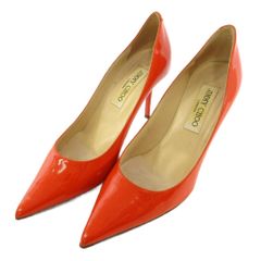 JIMMY CHOO エナメル パンプス レッド 36 JP23cm - メルカリ